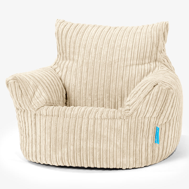 Klein Kindersessel Sitzsack 1-3 jahren - Cord Creme 01