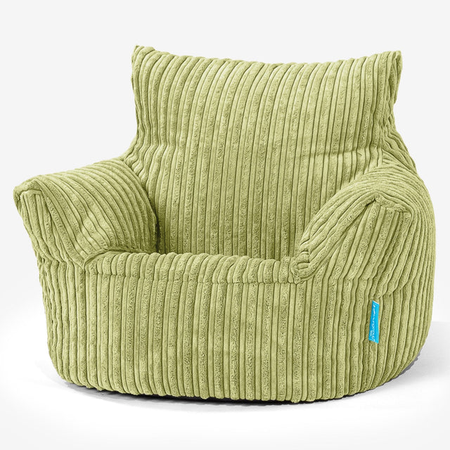 Klein Kindersessel Sitzsack 1-3 jahren - Cord Hellgrün 01