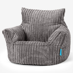 Klein Kindersessel Sitzsack 1-3 jahren - Cord Graphitgrau