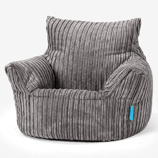 Klein Kindersessel Sitzsack 1-3 jahren - Cord Graphitgrau_01