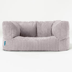 Kindersofa Albert 2-6 jahren - Cord Silbergrau