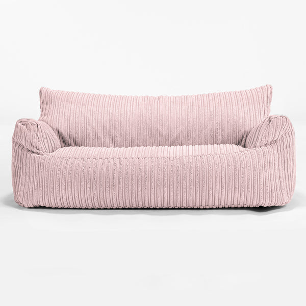 Josephine Sitzsack Sofa für Kinder 1-5 Jahre - Cord Rosa 01