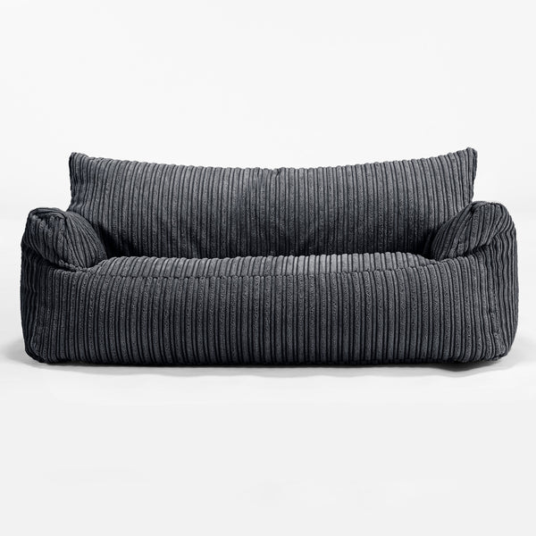 Josephine Sitzsack Sofa für Kinder 1-5 Jahre - Cord Schwarz_01