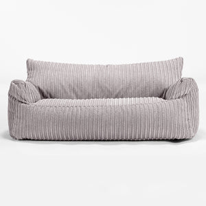 Josephine Sitzsack Sofa für Kinder 1-5 Jahre - Cord Silbergrau