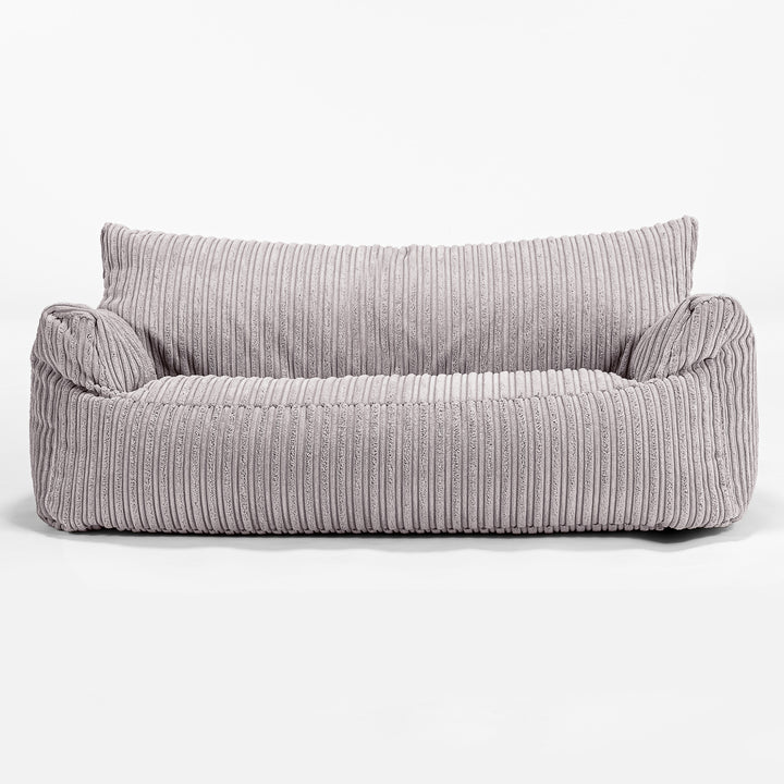 Josephine Sitzsack Sofa für Kinder 1-5 Jahre - Cord Silber_01