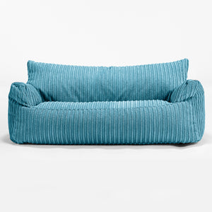 Josephine Sitzsack Sofa für Kinder 1-5 Jahre - Cord Türkis