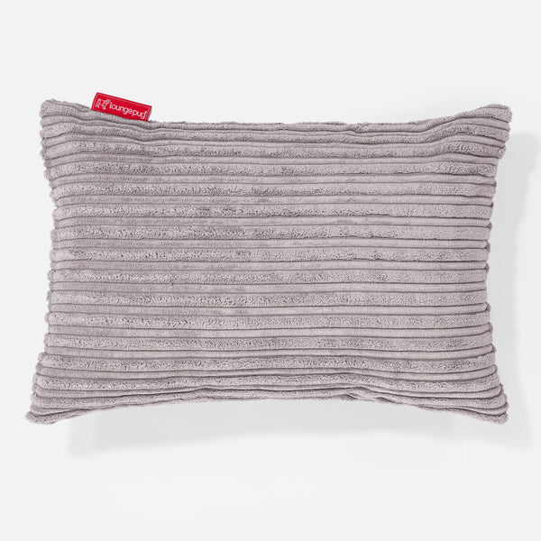 Dekokissen / Sofa Kissenbezug 35 x 50cm - Cord Silber 01