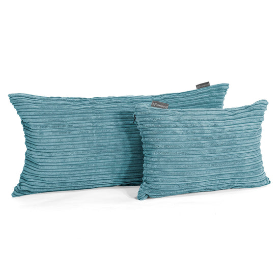 Kissen 35 x 50cm - Cord Türkis 03