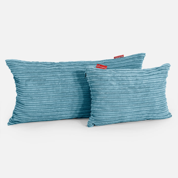 Kissen 35 x 50cm - Cord Türkis 03
