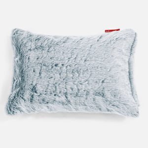 Dekokissen / Sofa Kissenbezug 35 x 50cm - Kaninchen Kunstfell Pastellblau