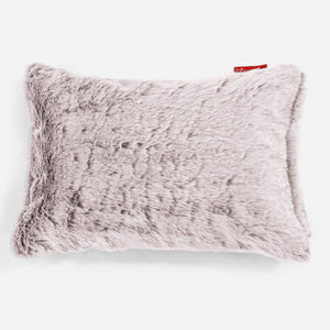Dekokissen / Sofa Kissenbezug 35 x 50cm - Kaninchen Kunstfell Pastellrosa