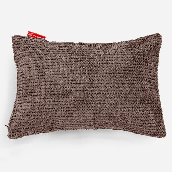 Kissen 35 x 50cm - Pom-Pom Schoko 01