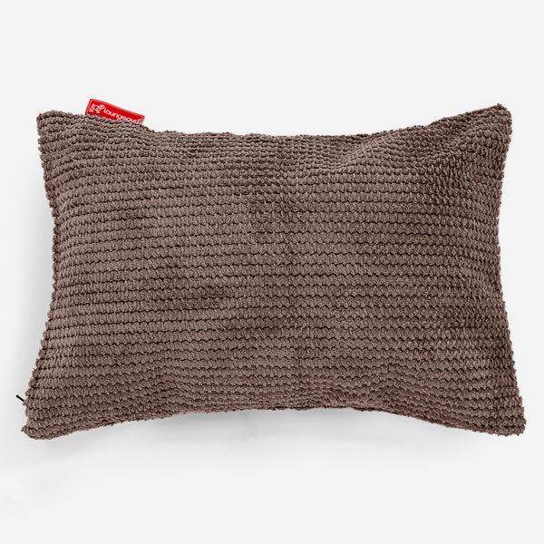 Kissen 35 x 50cm - Pom-Pom Schoko 01