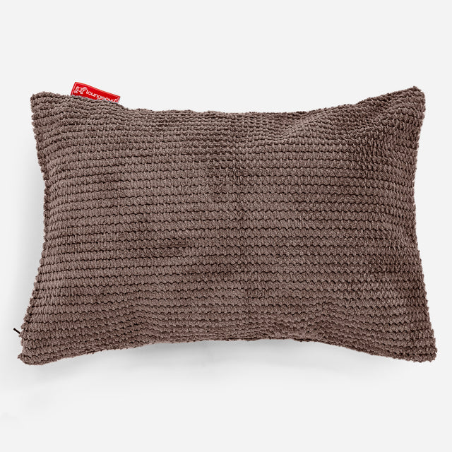 Kissen 35 x 50cm - Pom-Pom Schoko 01