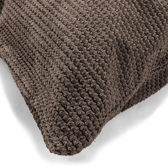 Kissen 35 x 50cm - Pom-Pom Schoko 02