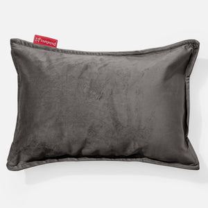 Dekokissen / Sofa Kissenbezug 35 x 50cm - Samt Schiefergrau