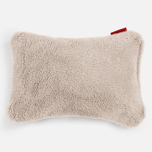 Kissen 35 x 50cm - Teddy Kunstfell Nerzfarben 01