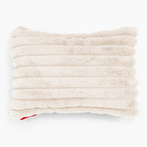 Dekokissen / Sofa Kissenbezug 35 x 50cm - Ultra Plüsch Cord Creme