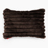 Dekokissen / Sofa Kissenbezug 35 x 50cm - Ultra Plüsch Cord Nussbraun 01
