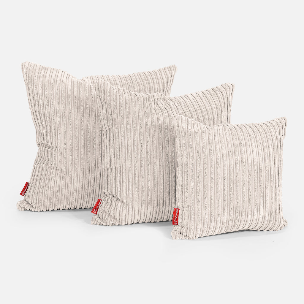 Kissen 47 x 47cm - Cord Creme 02