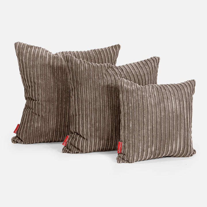 Kissen 47 x 47cm - Cord Mocca 02