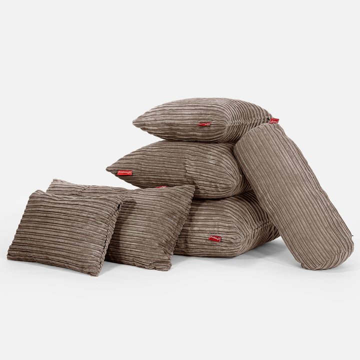 Kissen 47 x 47cm - Cord Mocca 04