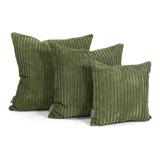 Dekokissen / Sofa Kissenbezug 47 x 47cm - Cord Nadelwaldgrün 02