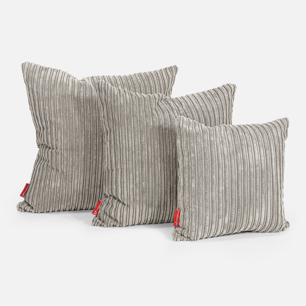 Kissen 47 x 47cm - Cord Nerzfarben 02