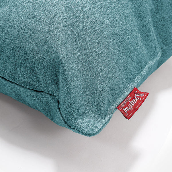 Dekokissen / Sofa Kissenbezug 47 x 47cm - Interalli Wolle Aqua Fabric Close-up Image
