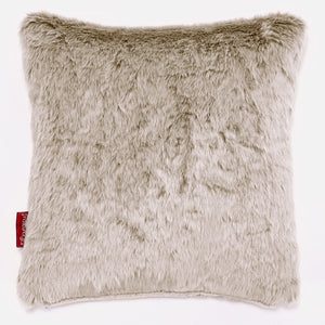 Dekokissen / Sofa Kissenbezug 47 x 47cm - Kaninchen Kunstfell Goldbraun