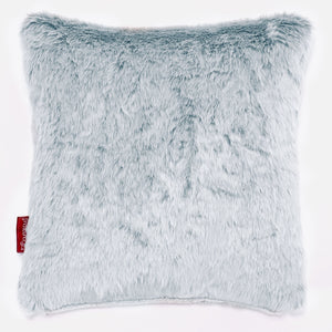 Dekokissen / Sofa Kissenbezug 47 x 47cm - Kaninchen Kunstfell Pastellblau