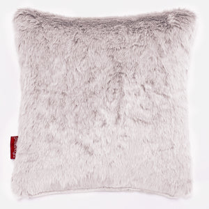 Dekokissen / Sofa Kissenbezug 47 x 47cm - Kaninchen Kunstfell Pastellrosa