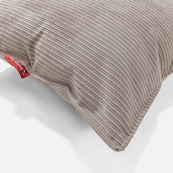 Dekokissen / Sofa Kissenbezug 47 x 47cm - Nadelstreifencord Nerzfarben Fabric Close-up Image