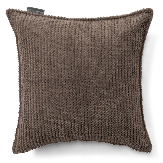 Kissen 47 x 47cm - Pom-Pom Schoko 01