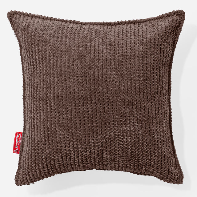 Kissen 47 x 47cm - Pom-Pom Schoko 01