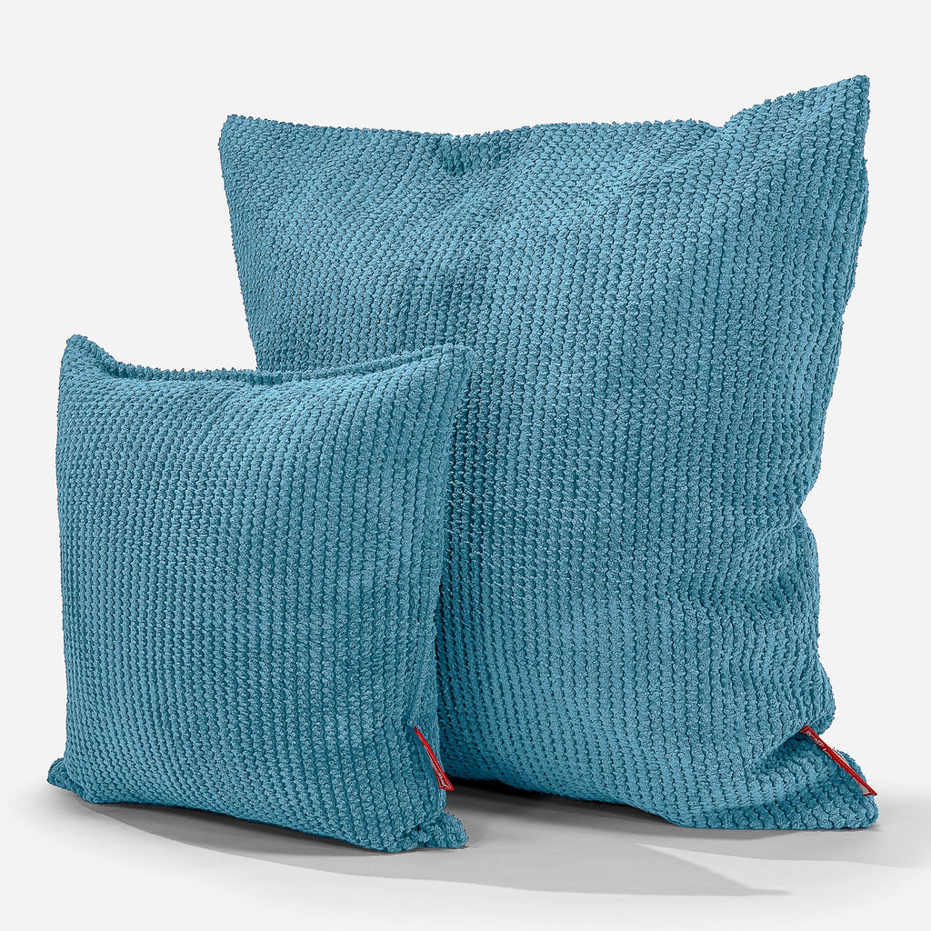 Kissen 47 x 47cm - Pom-Pom Türkis 02