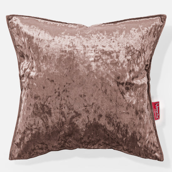 Extra Große Kissen 70 x 70cm - Retro-Samt Trüffel 01