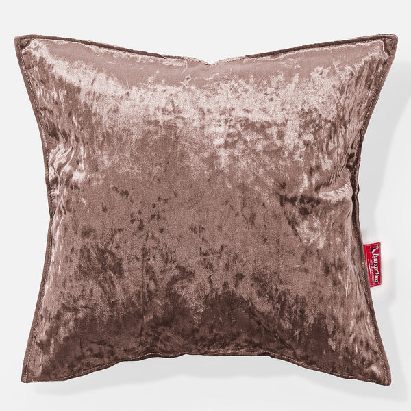 Extra Große Kissen 70 x 70cm - Retro-Samt Trüffel 01