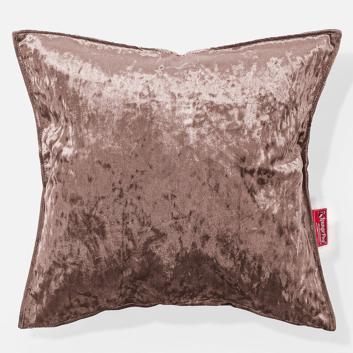 Extra Große Kissen 70 x 70cm - Retro-Samt Trüffel 01