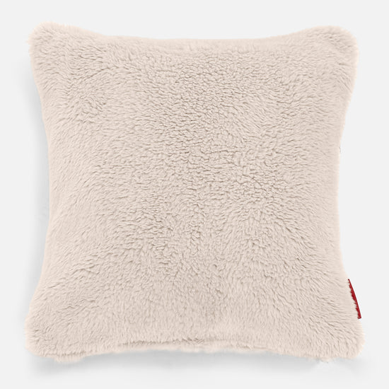 Kissen 47 x 47cm - Teddy Kunstfell Creme 01