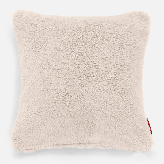 Kissen 47 x 47cm - Teddy Kunstfell Creme 01