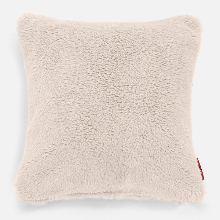 Kissen 47 x 47cm - Teddy Kunstfell Creme 01