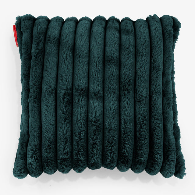Dekokissen / Sofa Kissenbezug 47 x 47cm - Ultra Plüsch Cord Blaugrün 01
