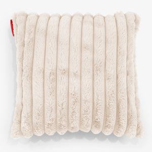 Dekokissen / Sofa Kissenbezug 47 x 47cm - Ultra Plüsch Cord Creme