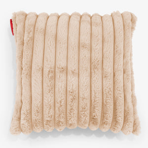 Dekokissen / Sofa Kissenbezug 47 x 47cm - Ultra Plüsch Cord Pfirsich
