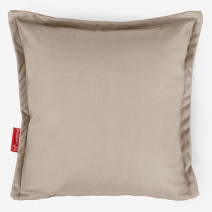 Dekokissen / Sofa Kissenbezug 47 x 47cm - Veganes Leder Elfenbein