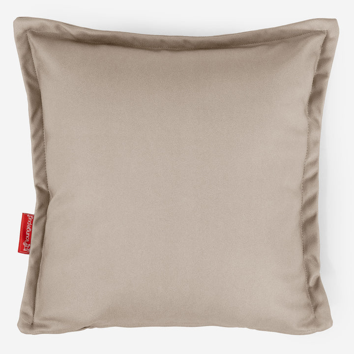 Dekokissen / Sofa Kissenbezug 47 x 47cm - Veganes Leder Elfenbein 01