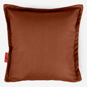 Dekokissen / Sofa Kissenbezug 47 x 47cm - Veganes Leder Kastanienbraun