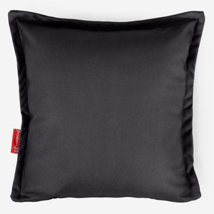 Dekokissen / Sofa Kissenbezug 47 x 47cm - Veganes Leder Schwarz