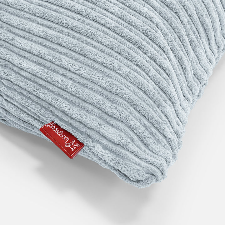 Kissen Rund 50cm - Cord Baby Blau 02